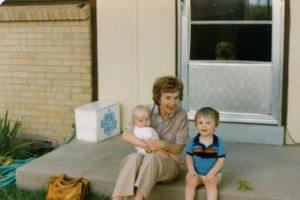 Me, my sister, and Baga.